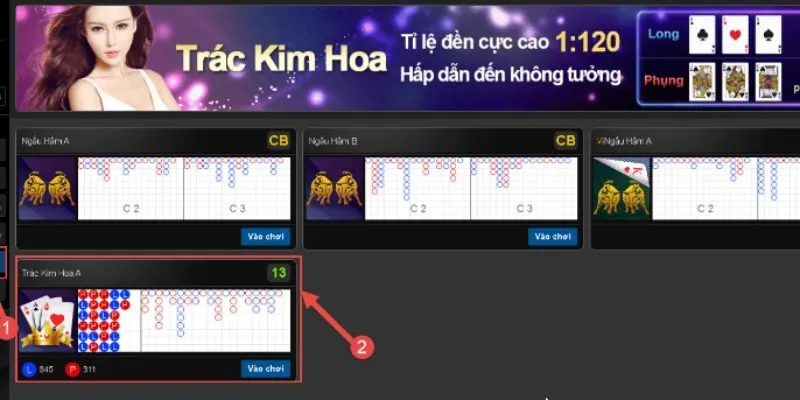 Khám phá game bài Trác Kim Hoa tại Vvvwin