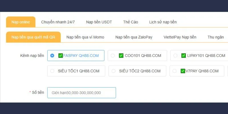 Nạp tiền Vvvwin chi tiết cho người chơi mới